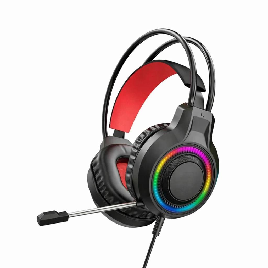MISDE V6S RGB Gaming Headset with Noise Cancelling Microphone | Stereo Surround Sound | USB RGB + 3.5mm Audio | PC, Laptop, PS4, Xbox